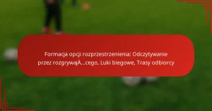 Formacja opcji rozprzestrzenienia: Odczytywanie przez rozgrywającego, Luki biegowe, Trasy odbiorcy