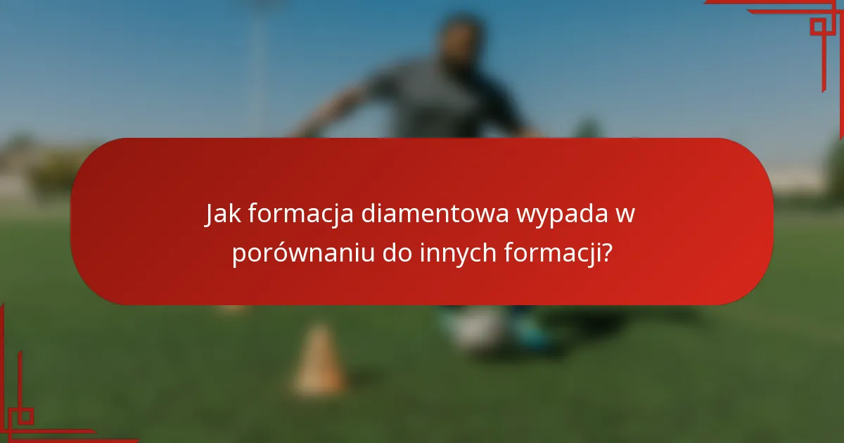 Jak formacja diamentowa wypada w porównaniu do innych formacji?